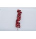 Adzo Designs Jungle bracelet with a vine of red indian glass beads with silver plated finish